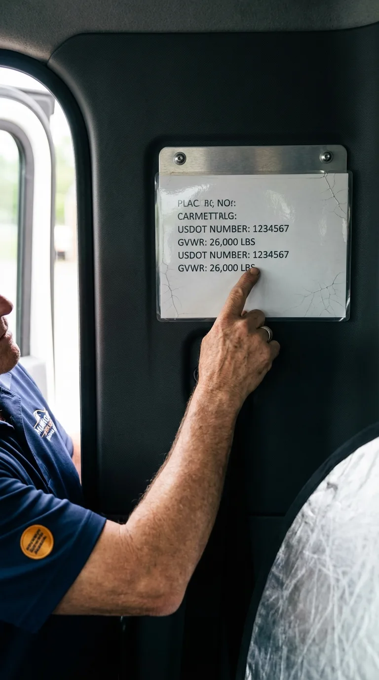 USDOT licensing placard verification in Lebanon